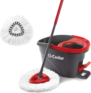 O-Cedar Easywring Microfiber Spin Mop & Bucket Floor Cleaning System